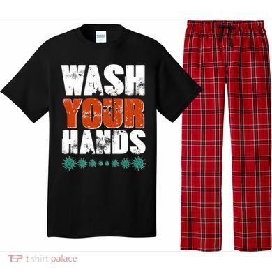 Distressed Wash Your Hands Funny Pajama Set
