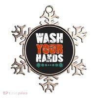 Distressed Wash Your Hands Funny Ornament thumb 0