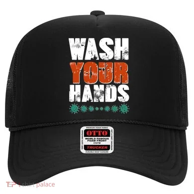 Distressed Wash Your Hands Funny Hat
