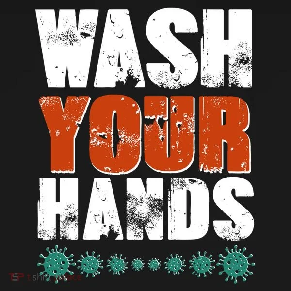 Distressed Wash Your Hands Funny Toddler T-Shirt