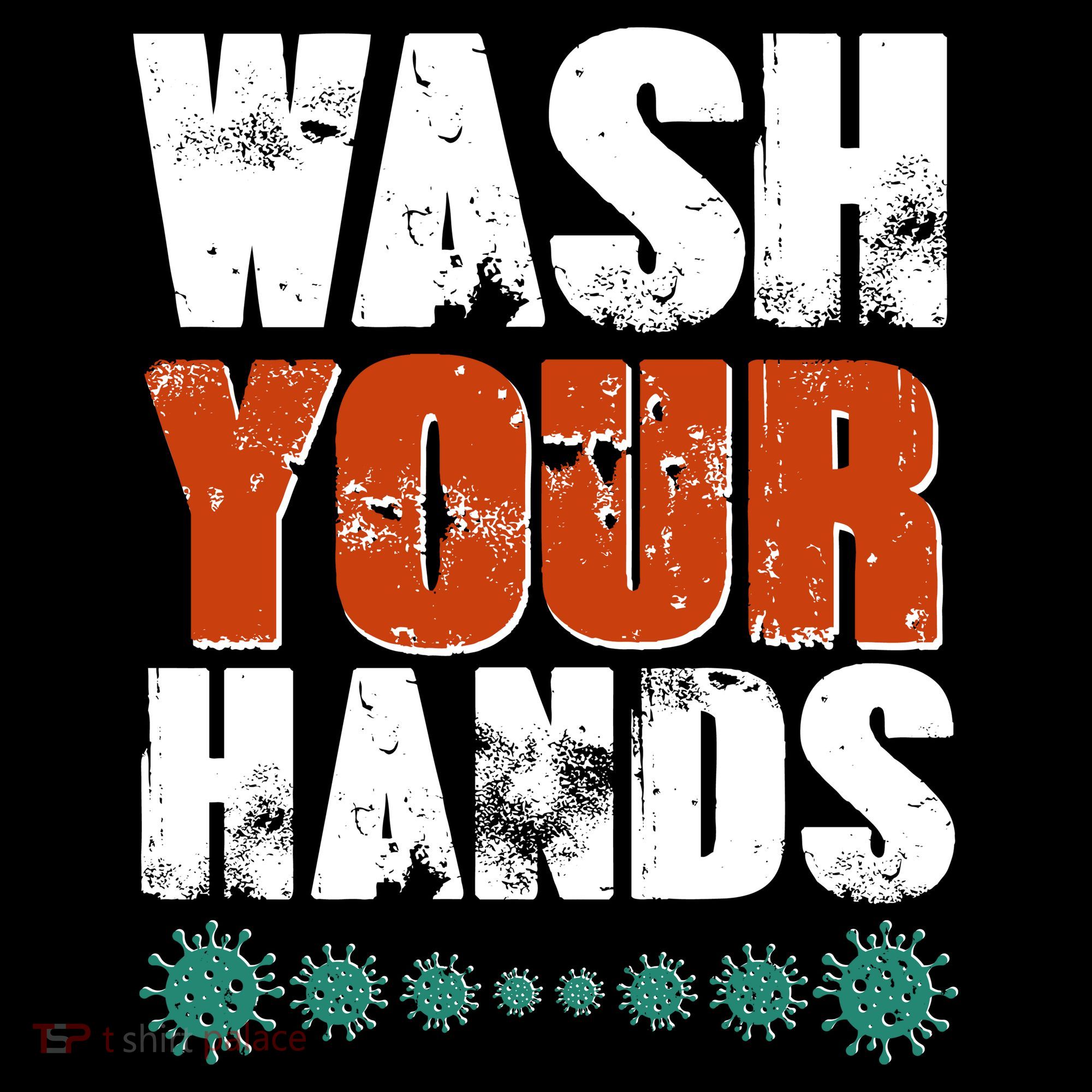 Distressed Wash Your Hands Funny Kids Hoodie