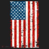 Distressed Worn USA American Flag Women's Sweatshirt thumb 2