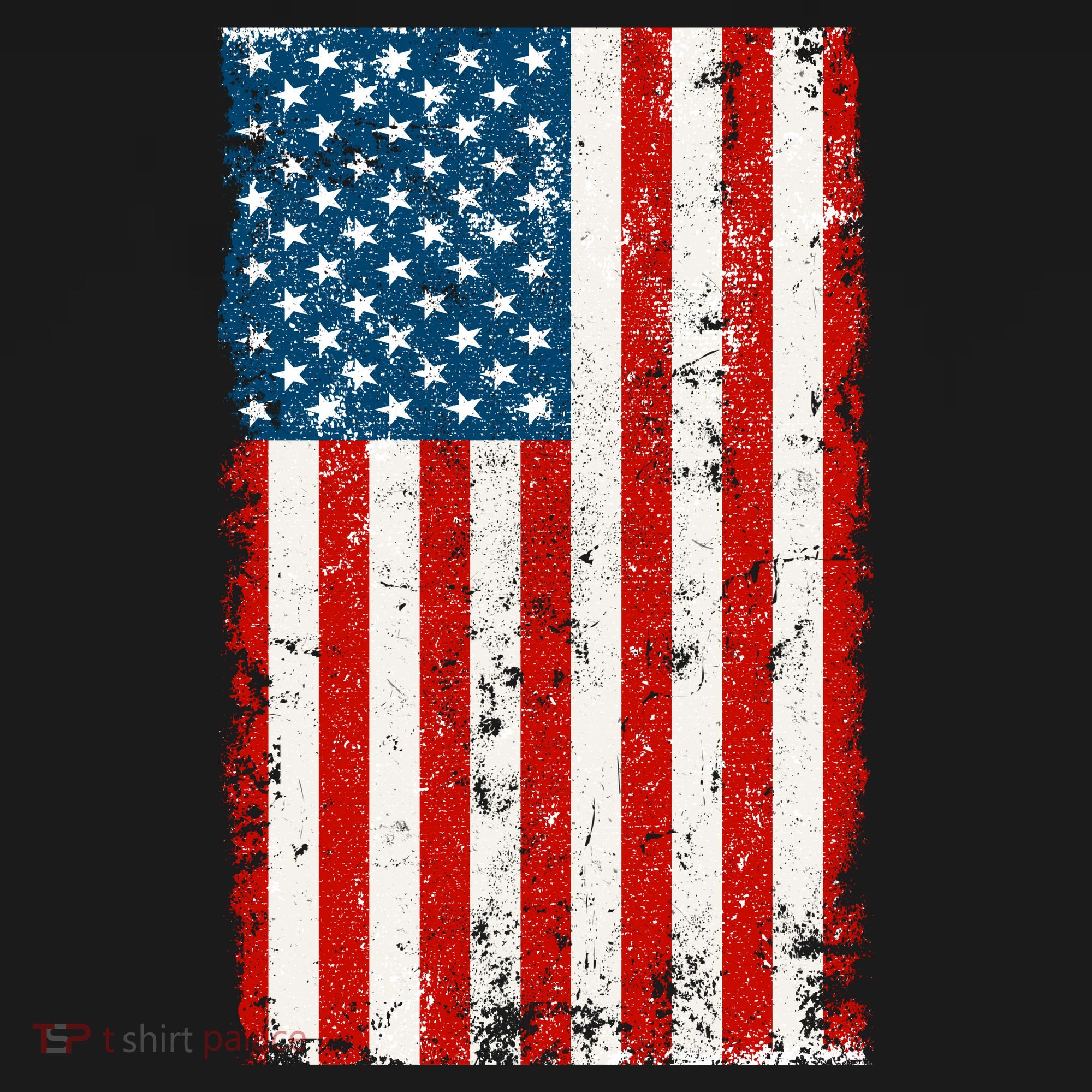 Distressed Worn USA American Flag Pajama Set