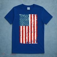 Distressed Worn USA American Flag T-Shirt thumb 5