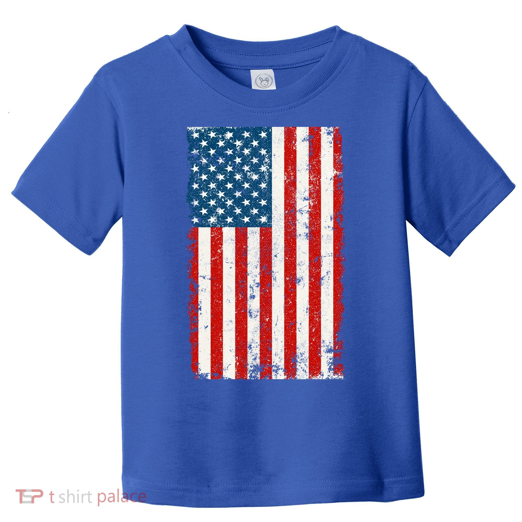 Distressed Worn USA American Flag Toddler T-Shirt