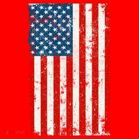 Distressed Worn USA American Flag Santa Hat thumb 1