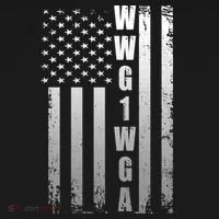 Distressed WWG1WGA US American Flag Long Sleeve Shirt thumb 2