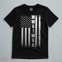 Distressed WWG1WGA US American Flag T-Shirt thumb 5