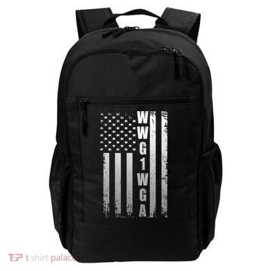 Distressed WWG1WGA US American Flag Backpack