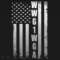 Distressed WWG1WGA US American Flag Backpack thumb 2