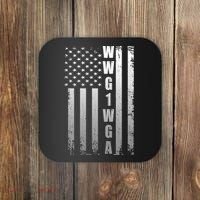 Distressed WWG1WGA US American Flag Coaster thumb 0
