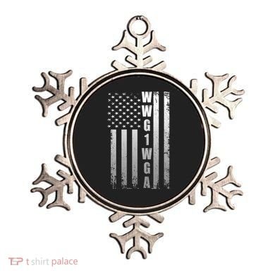 Distressed WWG1WGA US American Flag Ornament