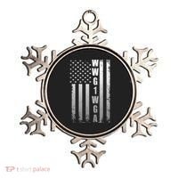 Distressed WWG1WGA US American Flag Ornament thumb 0