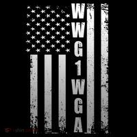 Distressed WWG1WGA US American Flag Ornament thumb 1