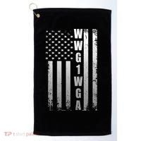 Distressed WWG1WGA US American Flag Golf Towel thumb 0