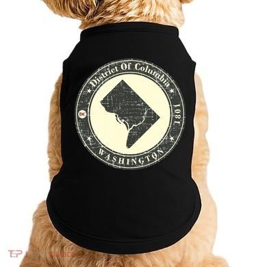 District of Columbia Washington Retro Doggie Tank
