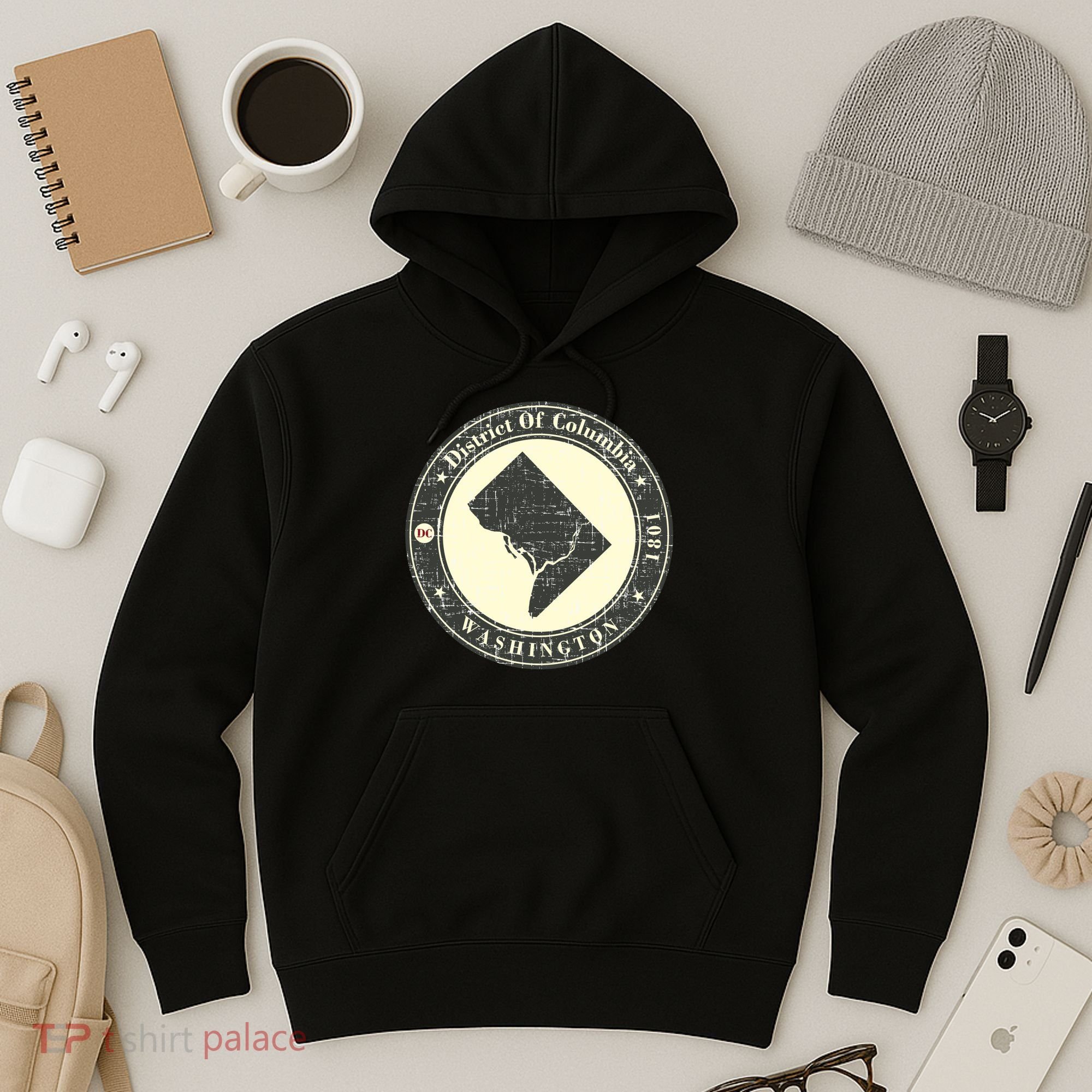 District of Columbia Washington Retro Hoodie