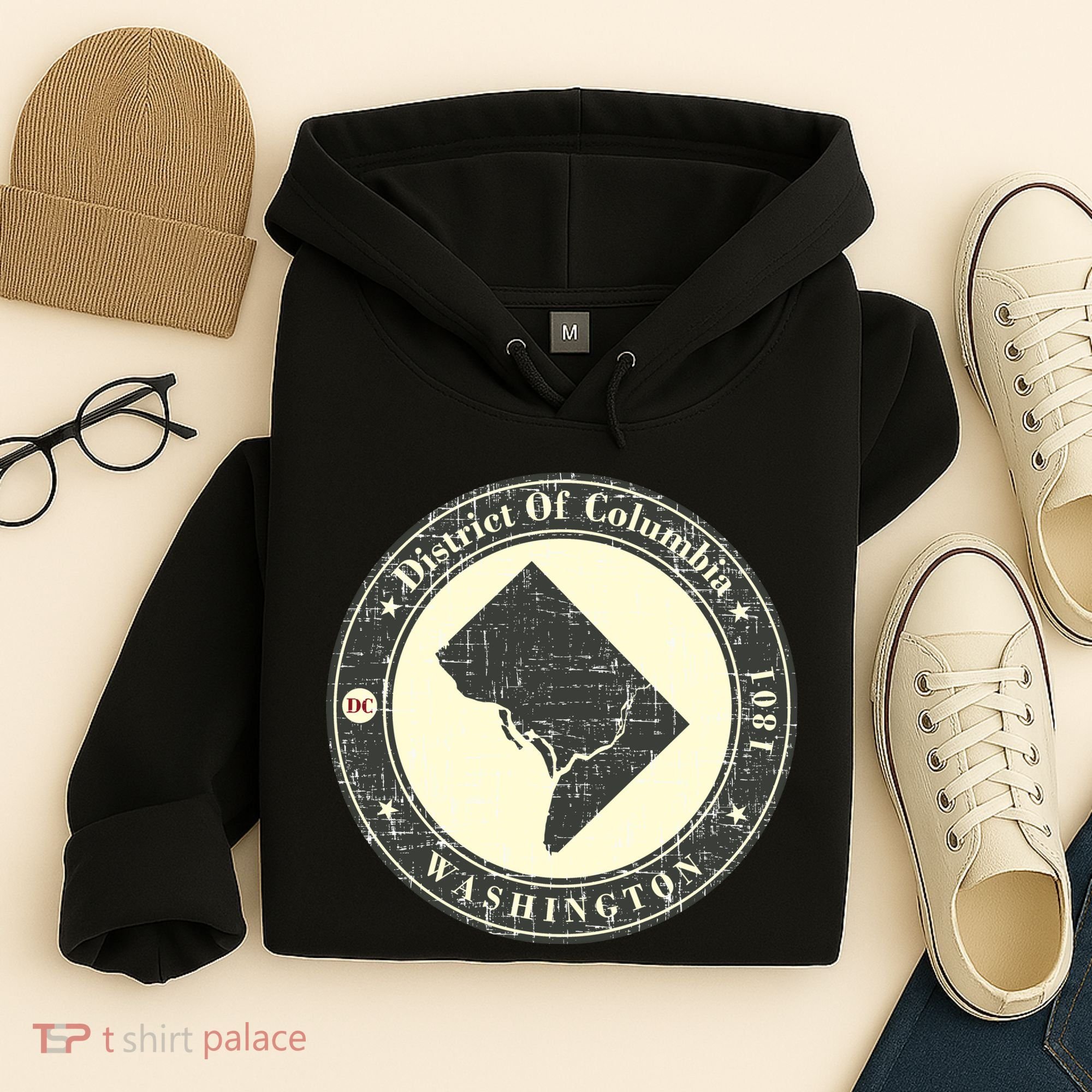District of Columbia Washington Retro Hoodie