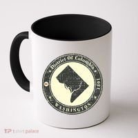 District of Columbia Washington Retro Coffee Mug thumb 0