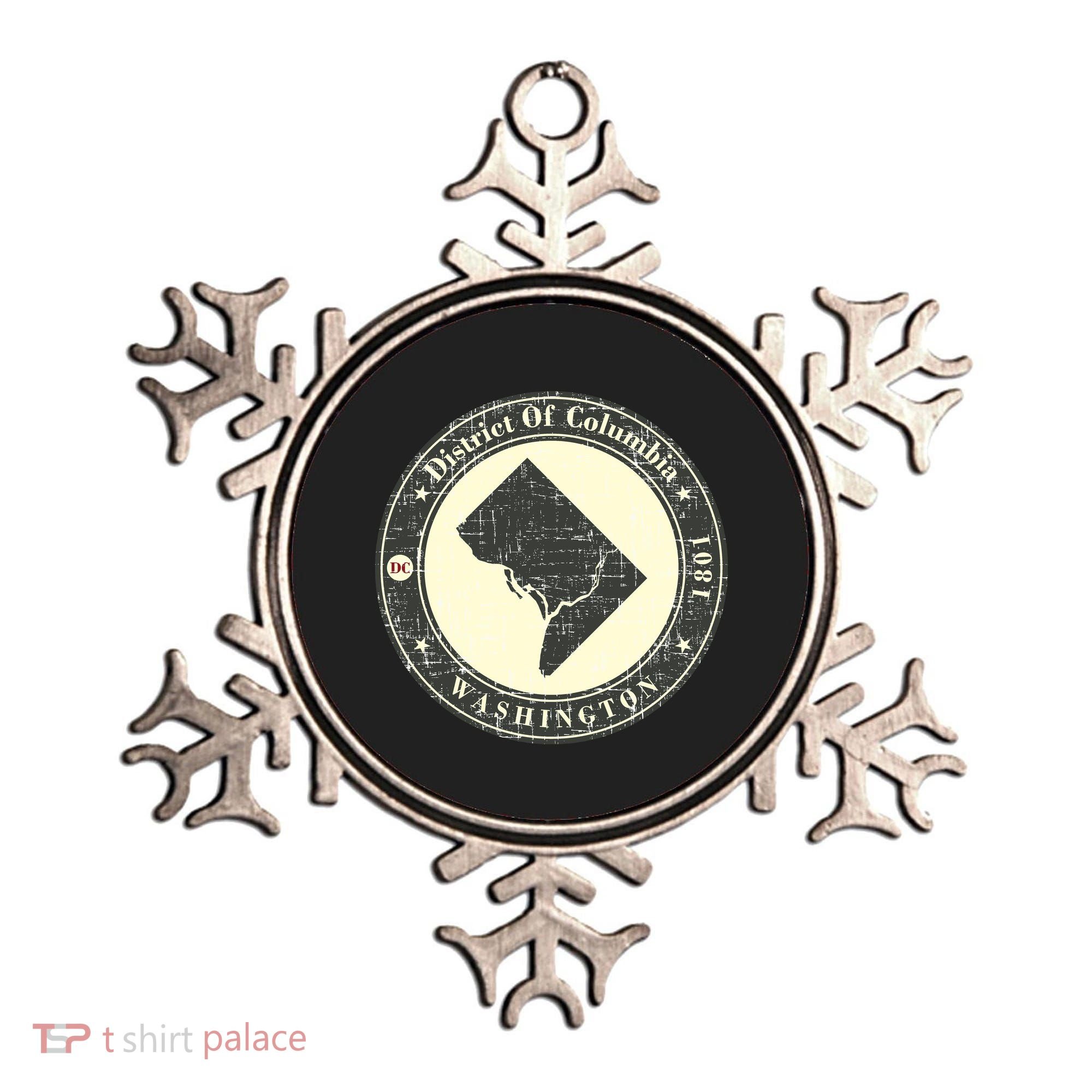 District of Columbia Washington Retro Ornament