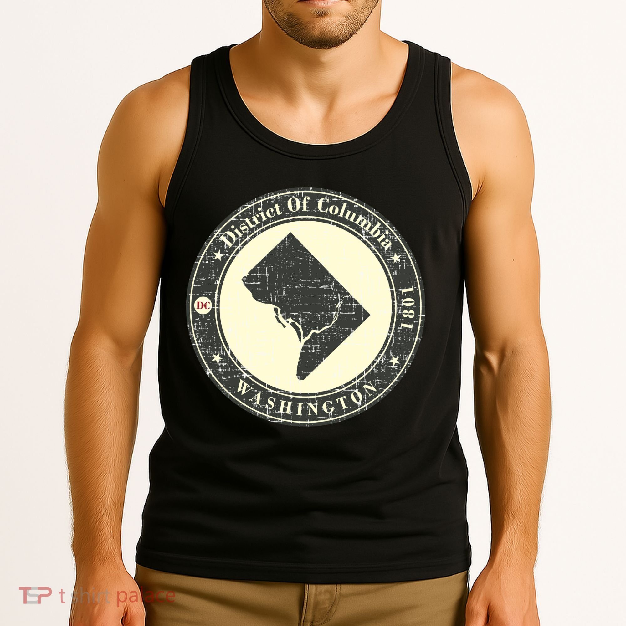 District of Columbia Washington Retro Tank Top