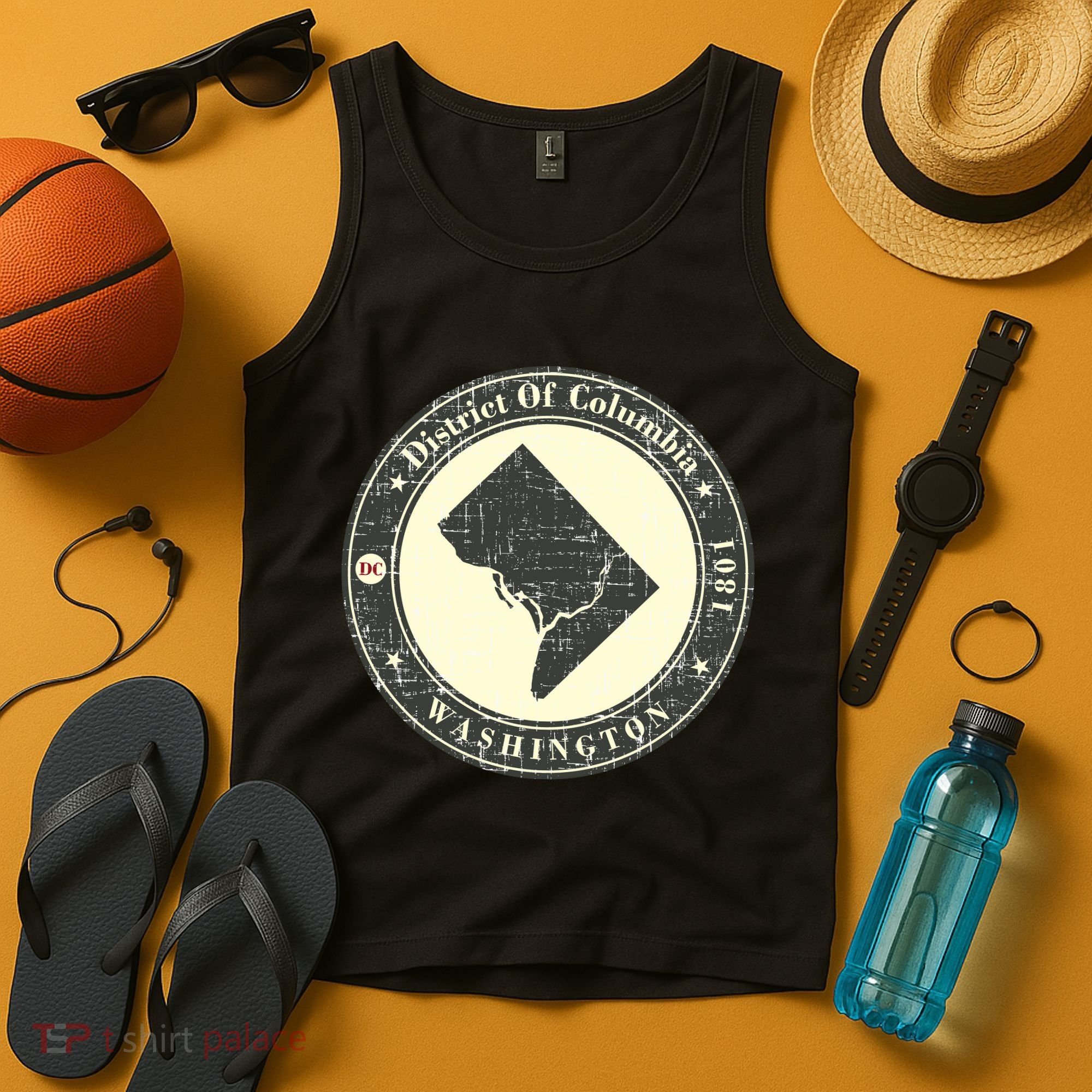 District of Columbia Washington Retro Tank Top