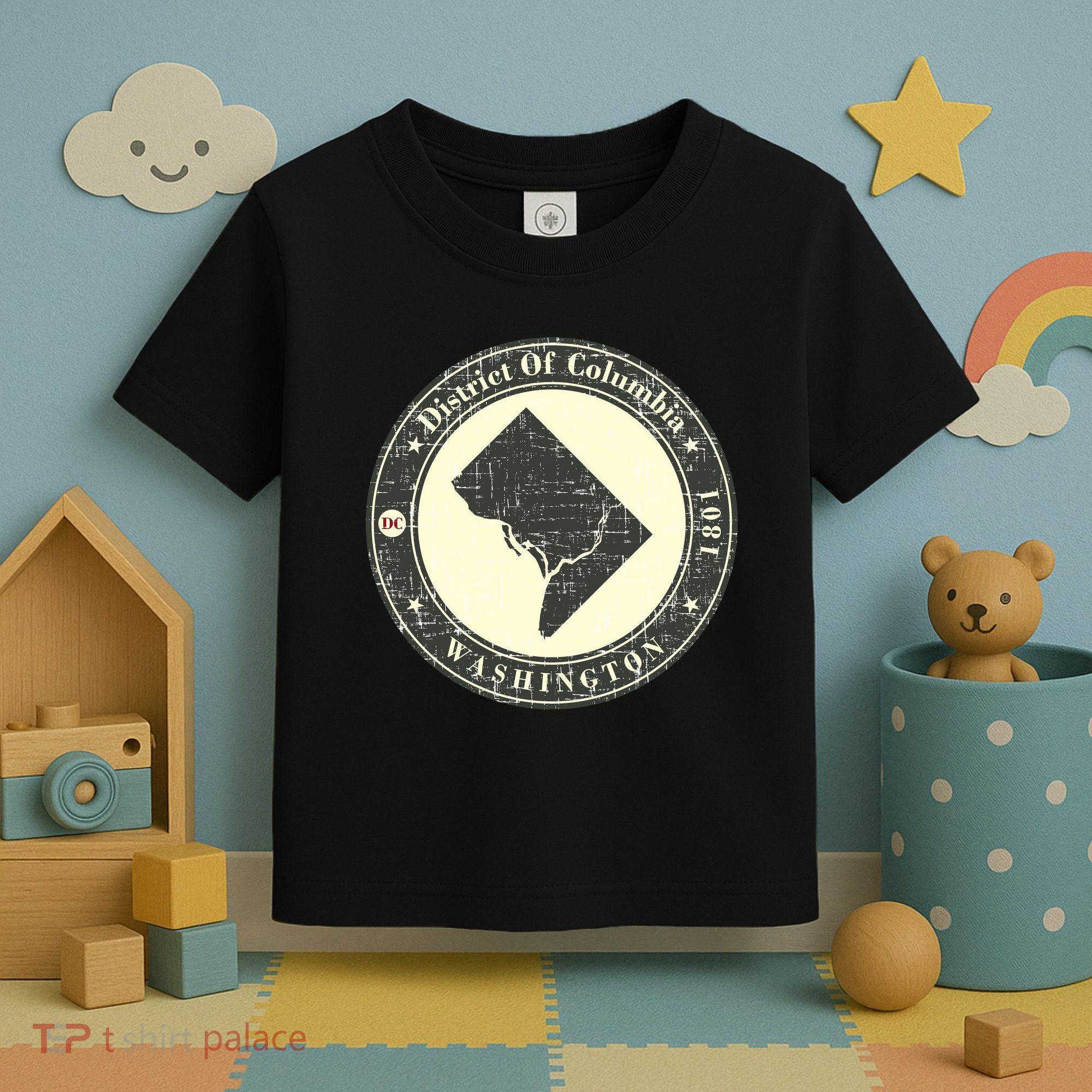 District of Columbia Washington Retro Toddler T-Shirt