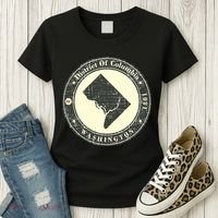 District of Columbia Washington Retro Women's T-Shirt thumb 3