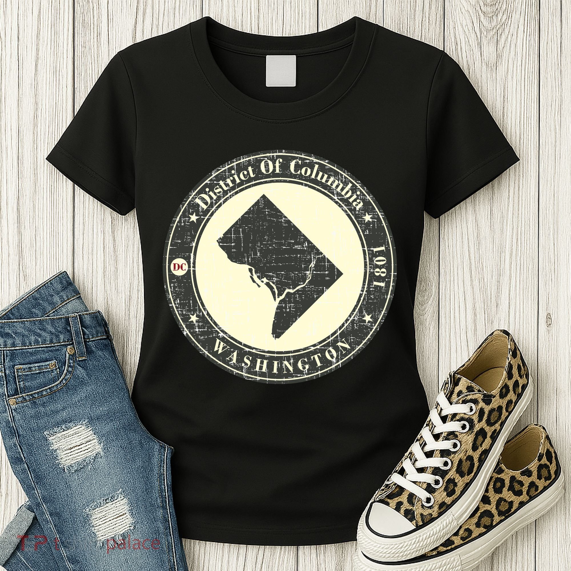 District of Columbia Washington Retro Women's T-Shirt