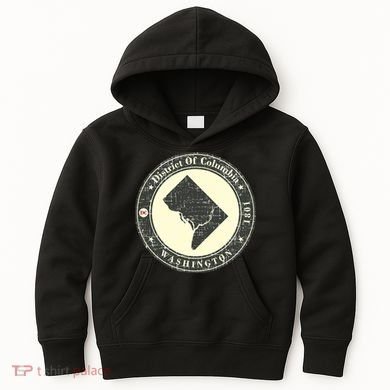 District of Columbia Washington Retro Kids Hoodie