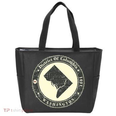District of Columbia Washington Retro Tote Bag