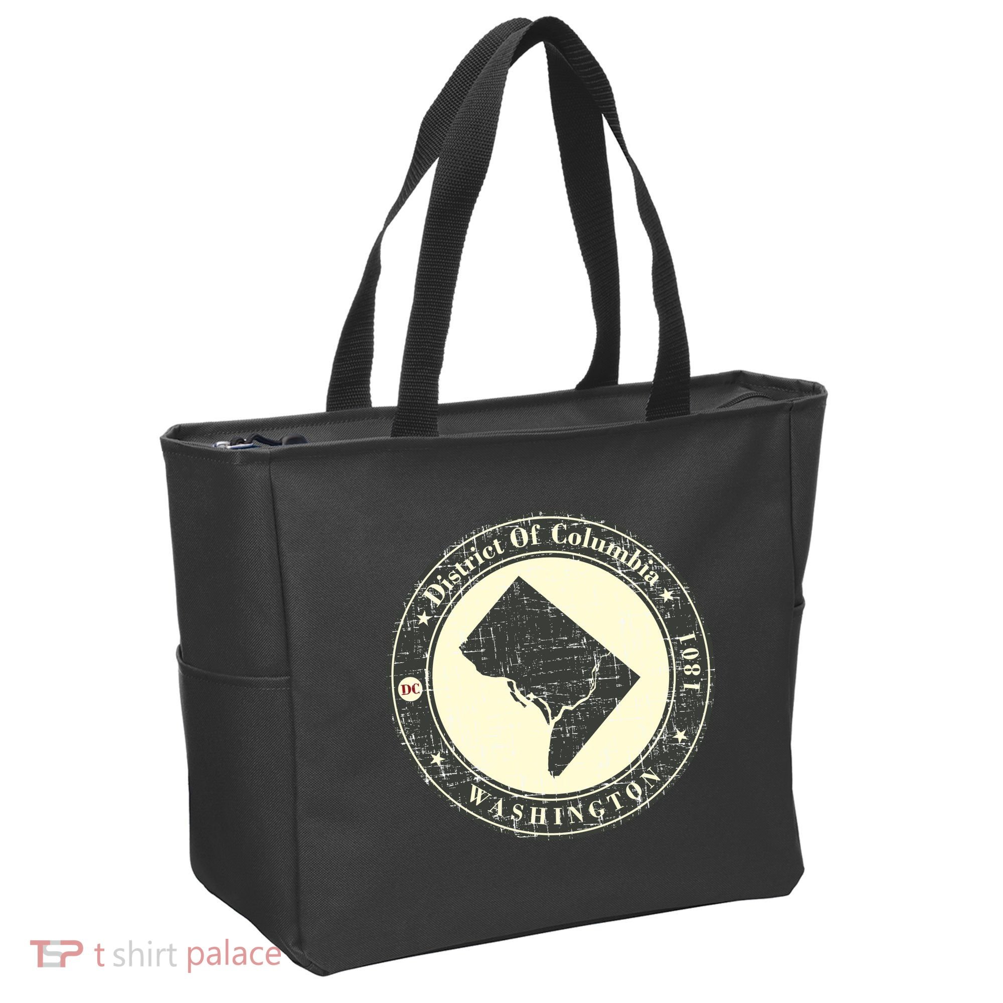 District of Columbia Washington Retro Tote Bag