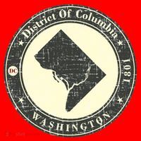 District of Columbia Washington Retro Santa Hat thumb 1