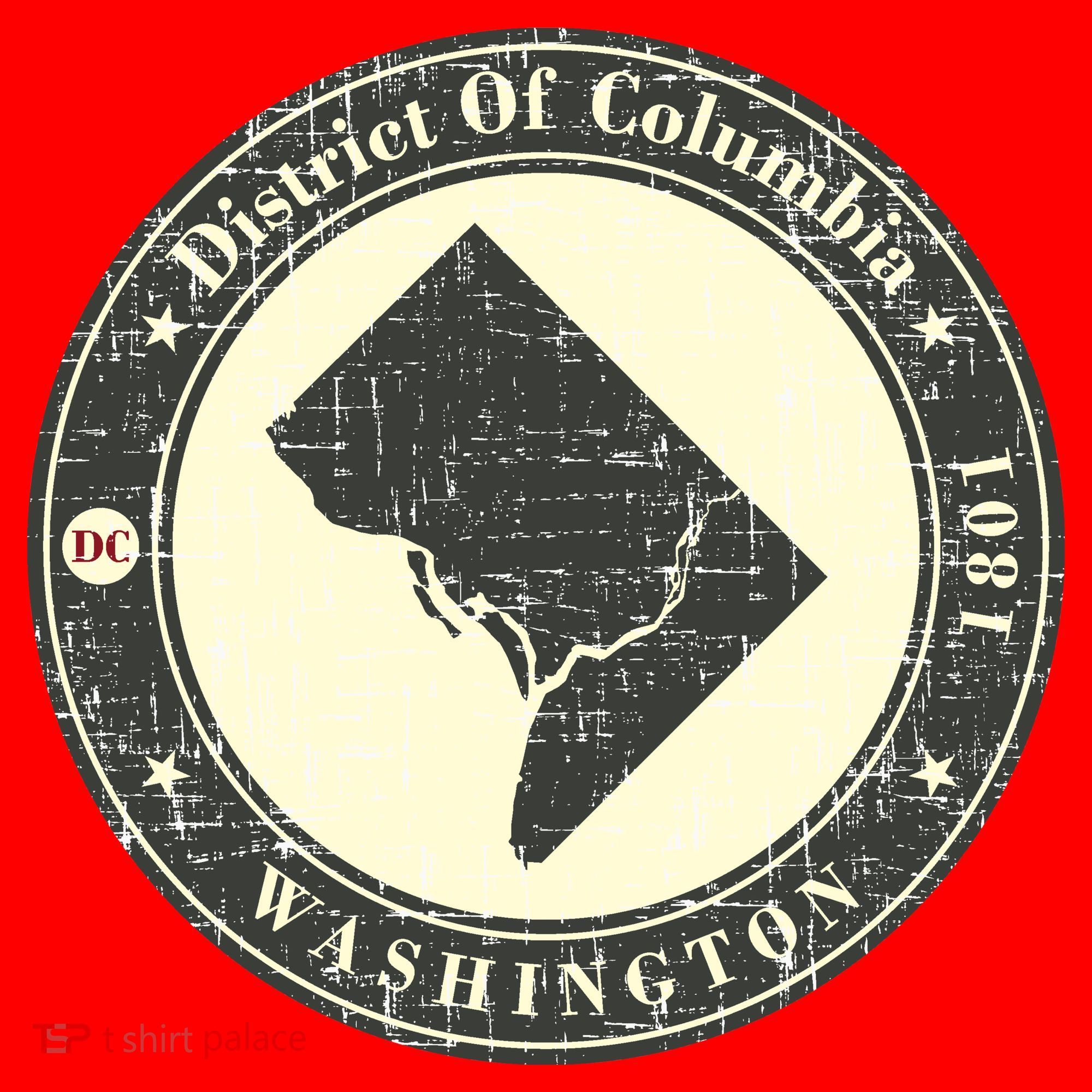 District of Columbia Washington Retro Santa Hat