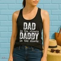 Dad In The Streets Daddy In The Sheets Father's Day Funny Women's Tank Top thumb 2
