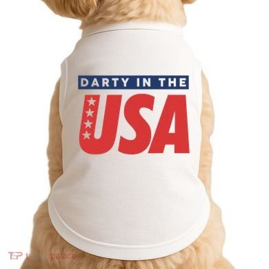 Darty In The Usa Independence Day Doggie Tank