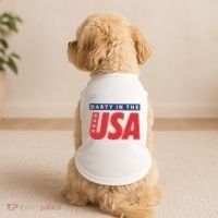 Darty In The Usa Independence Day Doggie Tank thumb 2