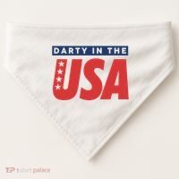 Darty In The Usa Independence Day USA-Made Doggie Bandana thumb 0