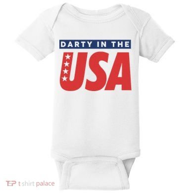 Darty In The Usa Independence Day Baby Bodysuit