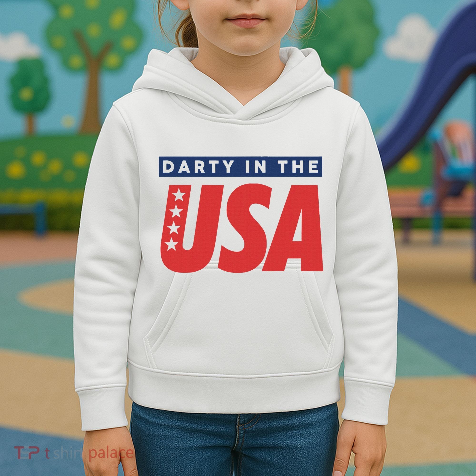 Darty In The Usa Independence Day Kids Hoodie