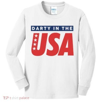 Darty In The Usa Independence Day Kids Long Sleeve Shirt