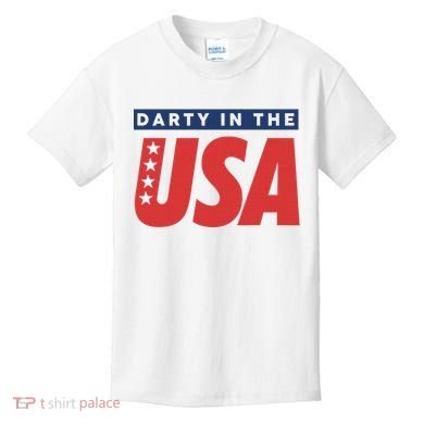 Darty In The Usa Independence Day Kids T-Shirt