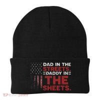 Dad In The Streets Daddy In The Sheets American Fathers Day Beanie thumb 0