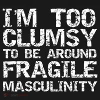 Distressed IM Too Clumsy To Be Around Fragile Masculinity Kids Hoodie thumb 5