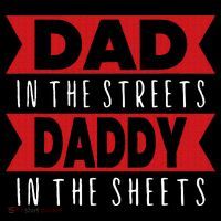 Dad In The Streets Daddy In The Sheets Funny Sarcastic Dad Women's Hoodie thumb 2