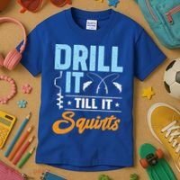 Drill It Till It Squirts Ice Fishing Meaningful Gift Kids T-Shirt thumb 3