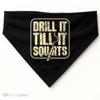 Drill It Till It Squirts Funny Winter Ice Fishing USA-Made Doggie Bandana thumb 0