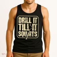 Drill It Till It Squirts Funny Winter Ice Fishing Tank Top thumb 3