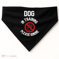 Dog In Training Please Ignore USA-Made Doggie Bandana thumb 0