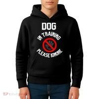 Dog In Training Please Ignore Kids Hoodie thumb 4